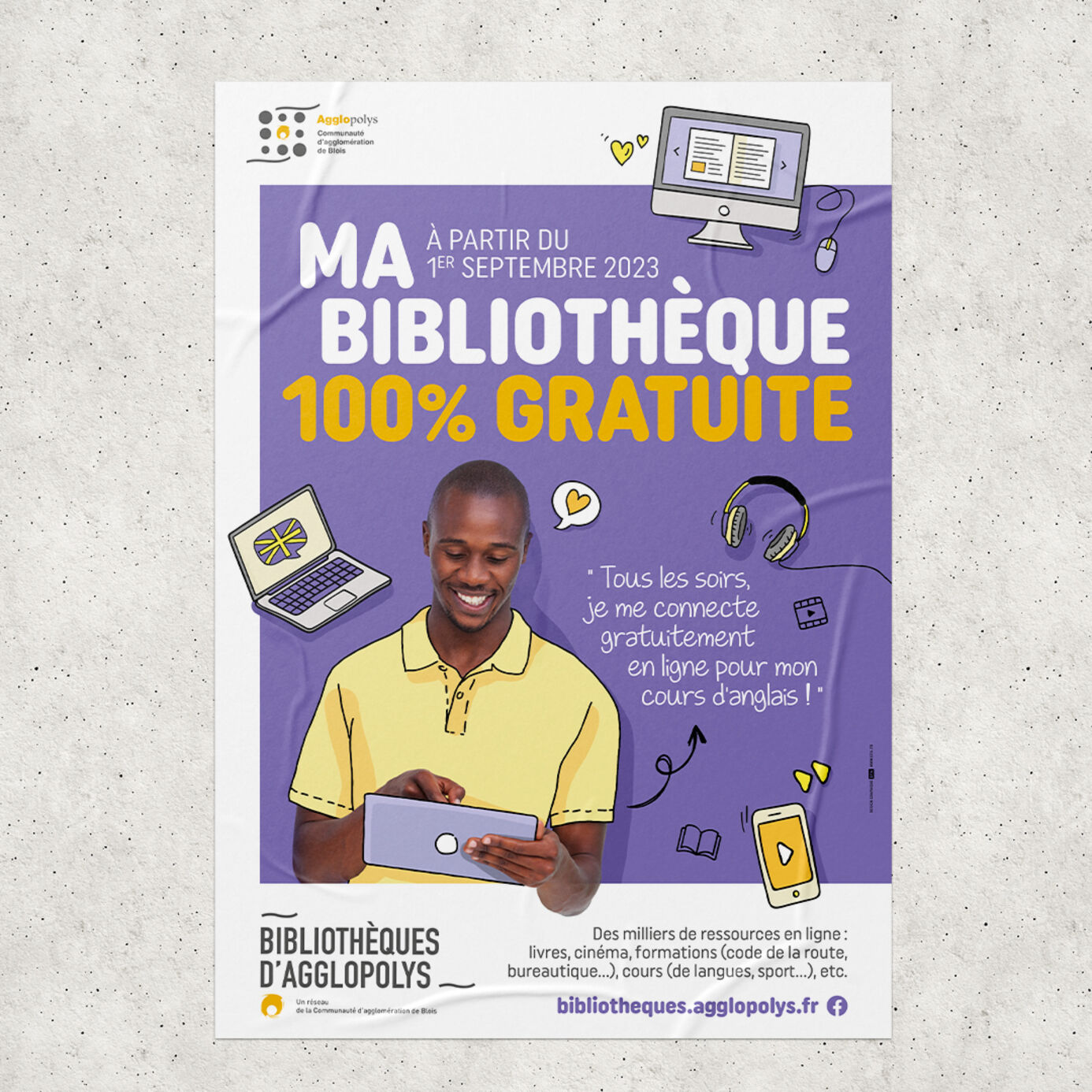 Agglopolys : campagne bibliothèque gratuite